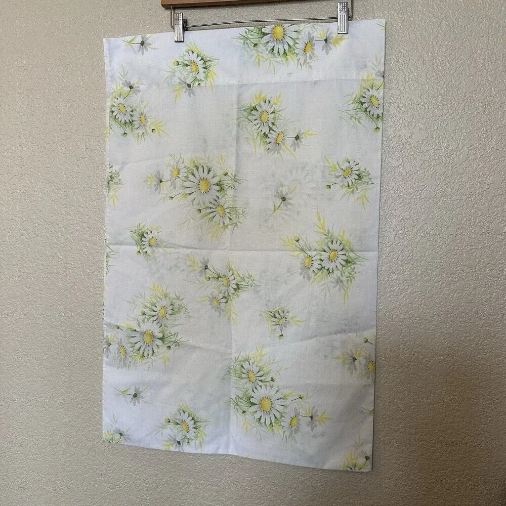 Vintage Springboard Floral Daisy Percale Pillowcase 30” X‎ 20”